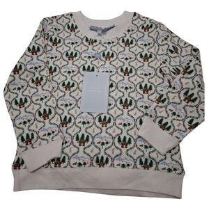 Hill House The Tiny White Ski Chalet Sweater Size 5/6